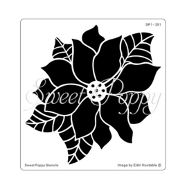 Sweet Poppy Stencil: Poinsettia SP1-351  ***New***