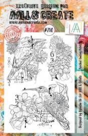 AALL & Create Stamp Perched among Petals AALL-TP-710 14,6x20cm
