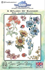 The Card Hut Floral Splash Clear Stamps (SSB002)