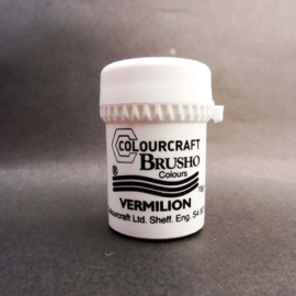 Brusho Individual Colours Small Pot 15gr of Vermillion