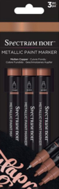 Spectrum Noir Metallic Paint Markers Molten Copper (3pcs) (SN-MTPM-COP3)