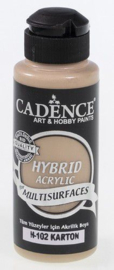 Cadence Hybride acrylverf (semi mat) Karton bruin 01 001 0102 0120 120 ml