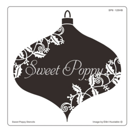 Sweet Poppy Stencil: Holly Bauble Aperture SP6-125HB