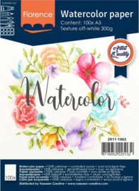 Vaessen Creative Florence • aquarelpapier ivoor 300g A5 x15 2911-0002