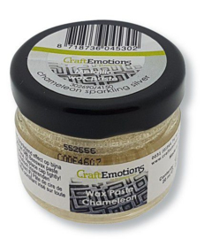 CraftEmotions Wax Paste chameleon - sprankelend zilver 20 ml