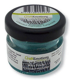 CraftEmotions Wax Paste metallic colored - turquoise 20 ml