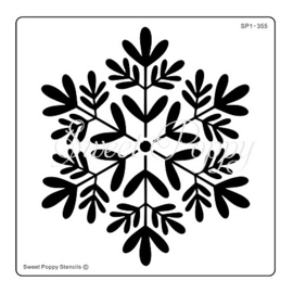 Sweet Poppy Stencil: Snowflower  SP1-355