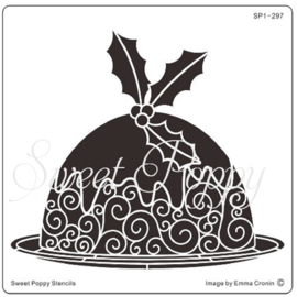 Sweet Poppy Stencil: Christmas Pudding SP1-297