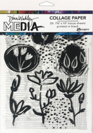 Dina Wakley Media Collage Paper - Things That Grow MDA77893 Dina Wakley
