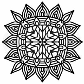 Woodware • Stencil Aztec mandala FRST039 17,4 x 17,4 cm