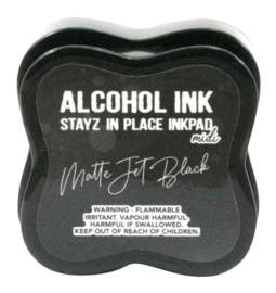 Couture Creations Stayz in Place Alcohol Ink Matte Jet Black Midi Pad (CO728095)