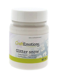 CraftEmotions pasta Glitter snow 60ml 118038/0418