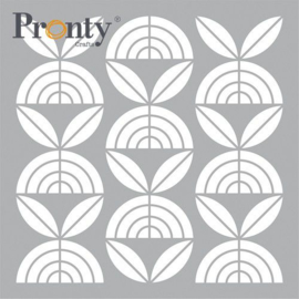 Pronty Mask stencil Retro Pattern Bloemen 470.801.057 15x15cm