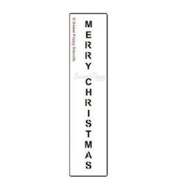 Sweet Poppy Stencil: Merry Christmas “B” Vertical SP5-111