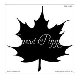 Sweet Poppy Stencil: Aperture Maple Leaf SP6-125ML