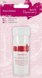 Papermania Fine Glitter (25g) - White (PMA 401401)