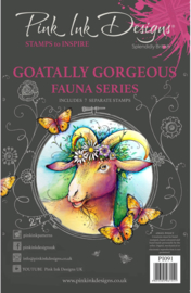 Pink Ink Designs Goatally Gorgeous A5 Clear Stamp Set