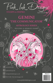 Pink Ink Designs Gemini "The Communicator" A5 Clear Stamps (PI213)