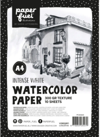 Paperfuel Aquarelpapier 300g Fijne Structuur A4 Intens Wit 10 vellen PP203630