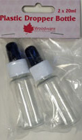 Woodware Set of 2 Plastic Dropper Bottles