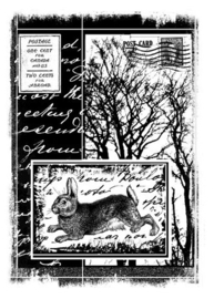 Hare Amongst the Trees Unmounted Rubber Stamps (CI-202)