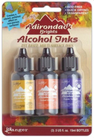 Ranger Alcohol Ink Kits Summit View 3x15ml TAK25986 Tim Holtz