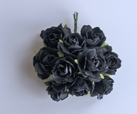 Wild rose black 5 pc 2,5 cm