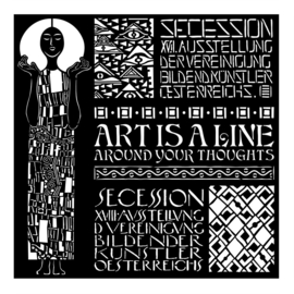 Stamperia Thick Stencil 18x18cm Klimt art Nouveau (KSTDQ65)