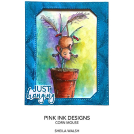 Pink Ink Designs Corn Mouse A7 Clear Stamp Set PI134