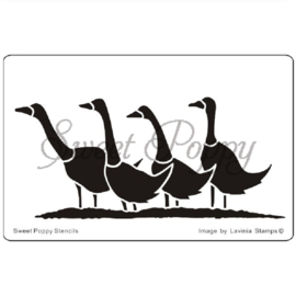 Sweet Poppy Geese SP2-132 Size 125 mm x 80 mm