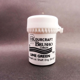 Brusho Individual Colours Small Pot 15gr of Lime Green