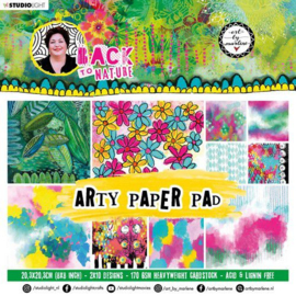 Studio Light Paper pad ABM Back To Nature nr.28 ABM-BTN-PP28 203,2x203,2mm