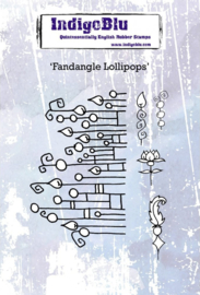 IndigoBlu Fandangle Lollipops A6 Rubber Stamp (IND0606)