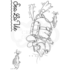 Pink Ink Designs Diver Mouse A7 Clear Stamp Set PI137