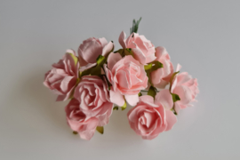 Wilde roos roze 2,5 cm 5 stuks
