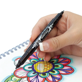 Tombow • Mono twin fineliner permanent black 19-OS-TME33