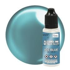 Couture Creations Alcohol Ink Metallics Ice Blue 12ml (CO727887)