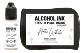 Couture Creations Stayz in Place Alcohol Ink Pearlescent Artic White Pad+Reinker (CO728165)