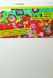 CraftEmotions Synthetisch papier - Yupo wit 10 vl A4 - FEB 200 gr