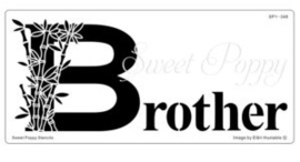 Sweet Poppy Stencil: Brother SP1-348