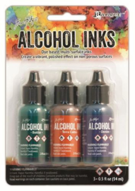 Ranger Alcohol Ink Kits Rustic Lodge  3x15 ml TIM19770 Tim Holtz