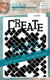 COOSA Crafts • Clear stempel #14 Achtergrond create COC-086