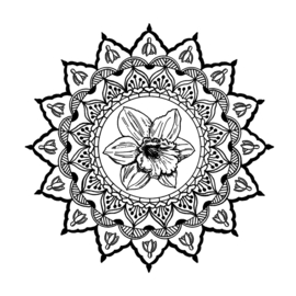 Spring Mandala Unmounted Rubber Stamps (CI-609)
