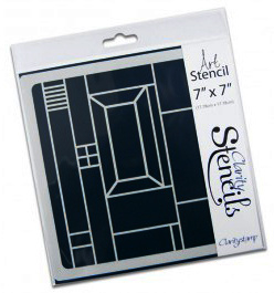 Claritystamp - Abstract Square 1 Stencil  17,78 x 17,78 cm (STE-PA-00167-77