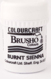 Brusho Individual Colours Small Pot 15gr of Burnt Sienna
