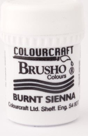 Brusho Individual Colours Small Pot of Burnt Sienna 15 gr