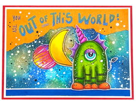 ABM-OOTW-STAMP71 ABM Clear Stamp Space Cats Out Of This World nr.71