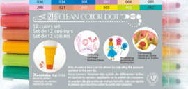 Zig Clean Color Dot 12 color set TC-6100/12V 12 colors / 0.5mm / DOT