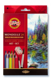 Koh I Noor Mondeluz aquarel potloden  art set24 stuks 3711024002KZ