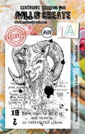 AALL & Create Stamp Mountain Goat AALL-TP-619 7,3x10,25cm